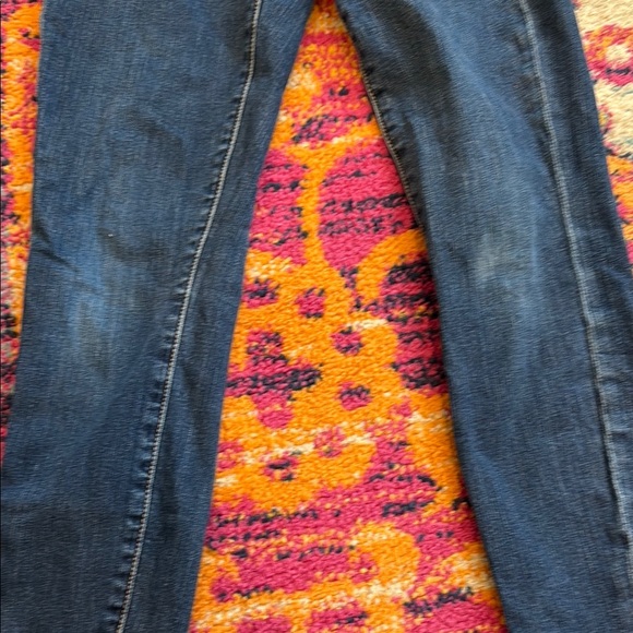 7 For All Mankind Blue High Rise Jeans Slim Fit - Picture 7 of 7